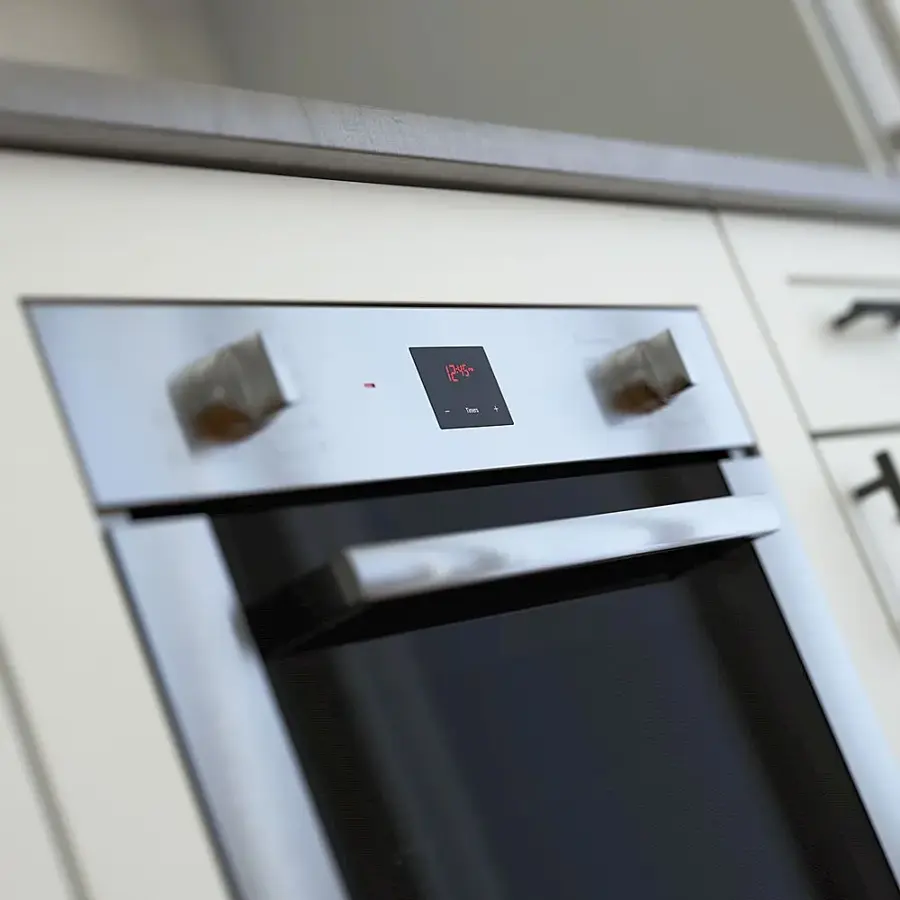 Alt View 13. Bosch - 500 Series 24" Built-In Single Electric Convection Wall Oven - Stainless steel.