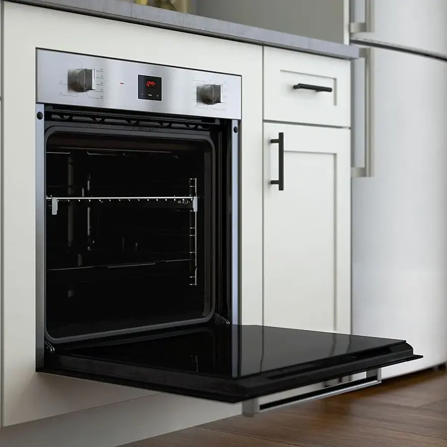 Alt View 16. Bosch - 500 Series 24" Built-In Single Electric Convection Wall Oven - Stainless steel.