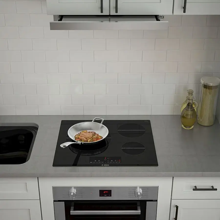 Alt View 18. Bosch - 500 Series 24" Built-In Single Electric Convection Wall Oven - Stainless steel.