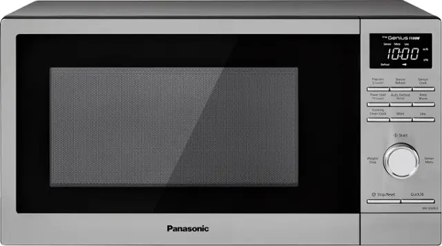 Front. Panasonic - 1.3 Cu. Ft. 1100 Watt SD69LS Microwave with Sensor Cooking - Stainless Steel.