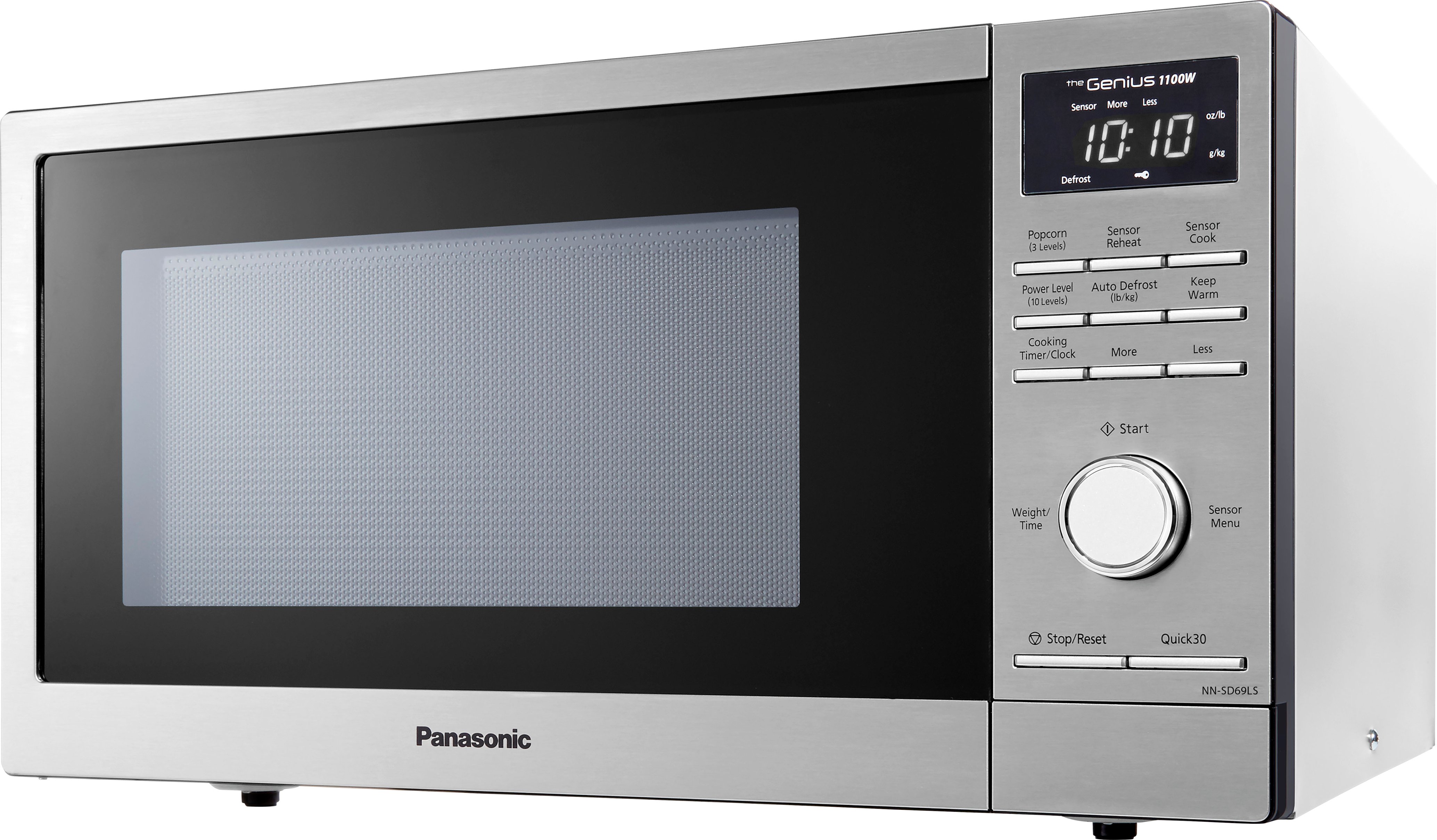 Panasonic - 1.3 Cu. Ft. 1100 Watt SD69LS Microwave with Sensor Cooking - Stainless Steel