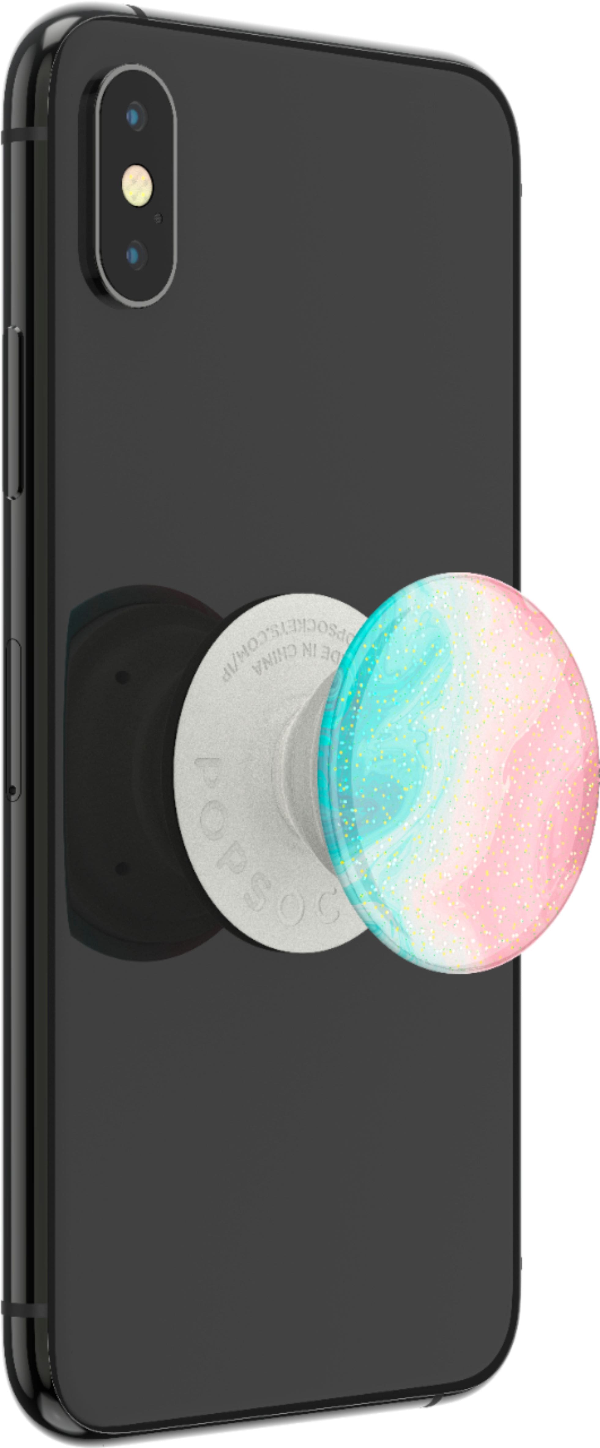 Best Buy PopSockets PopGrip White/Pink/Blue 802467