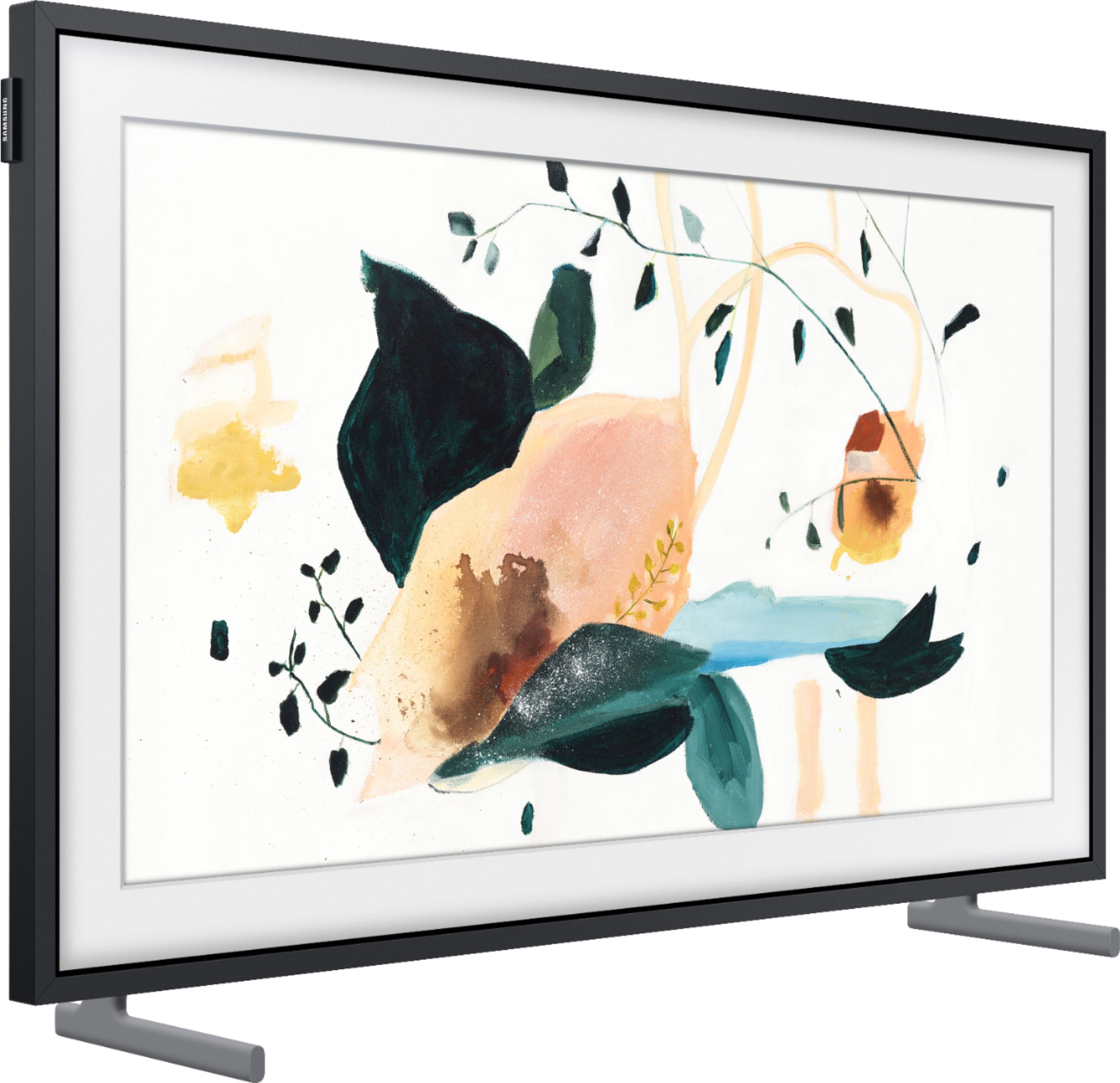 Angle View: Samsung - 32" Class The Frame QLED Full HD Smart Tizen TV