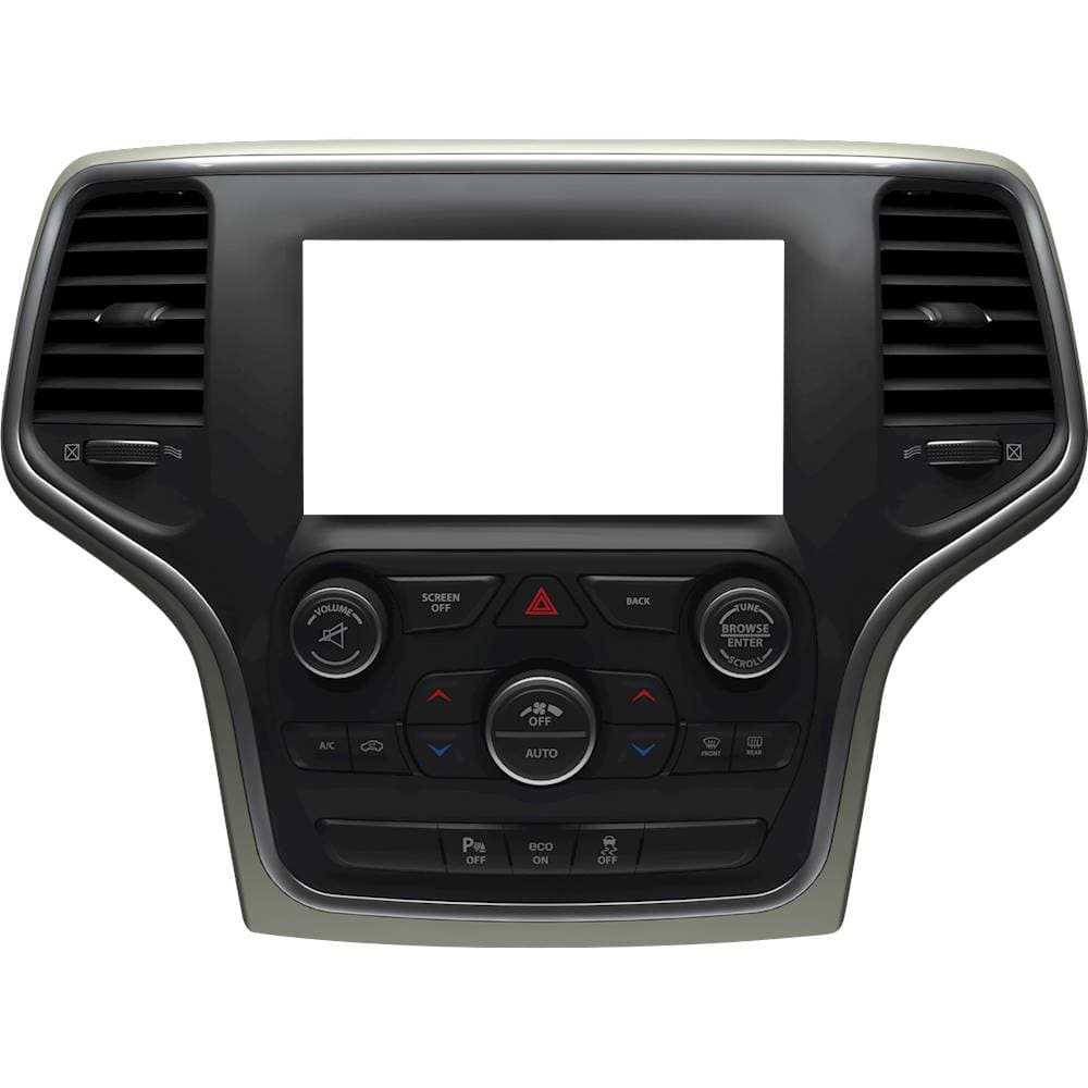 Front. Maestro - Dash Kit for Select 2014-2020 Jeep Cherokee Vehicles - Black.