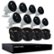 Alt View Zoom 15. Night Owl - 8 Channel 8 Camera 4K Ultra HD Indoor/Outdoor Wired DVR Surveillance System with 2TB Hard Drive - Black/White.