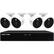 Front. Night Owl - Expandable 8 Channel 4 Camera 4K Ultra HD Indoor/Outdoor Wired DVR Surveillance System with 2TB Hard Drive - Black/White.
