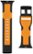 Alt View Zoom 13. UAG - Scout Silicone Watch Band for Apple Watch 44mm - Black/Orange.