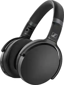 Sennheiser - HD 450BT Wireless Noise Cancelling Over-the-Ear Headphones - Black