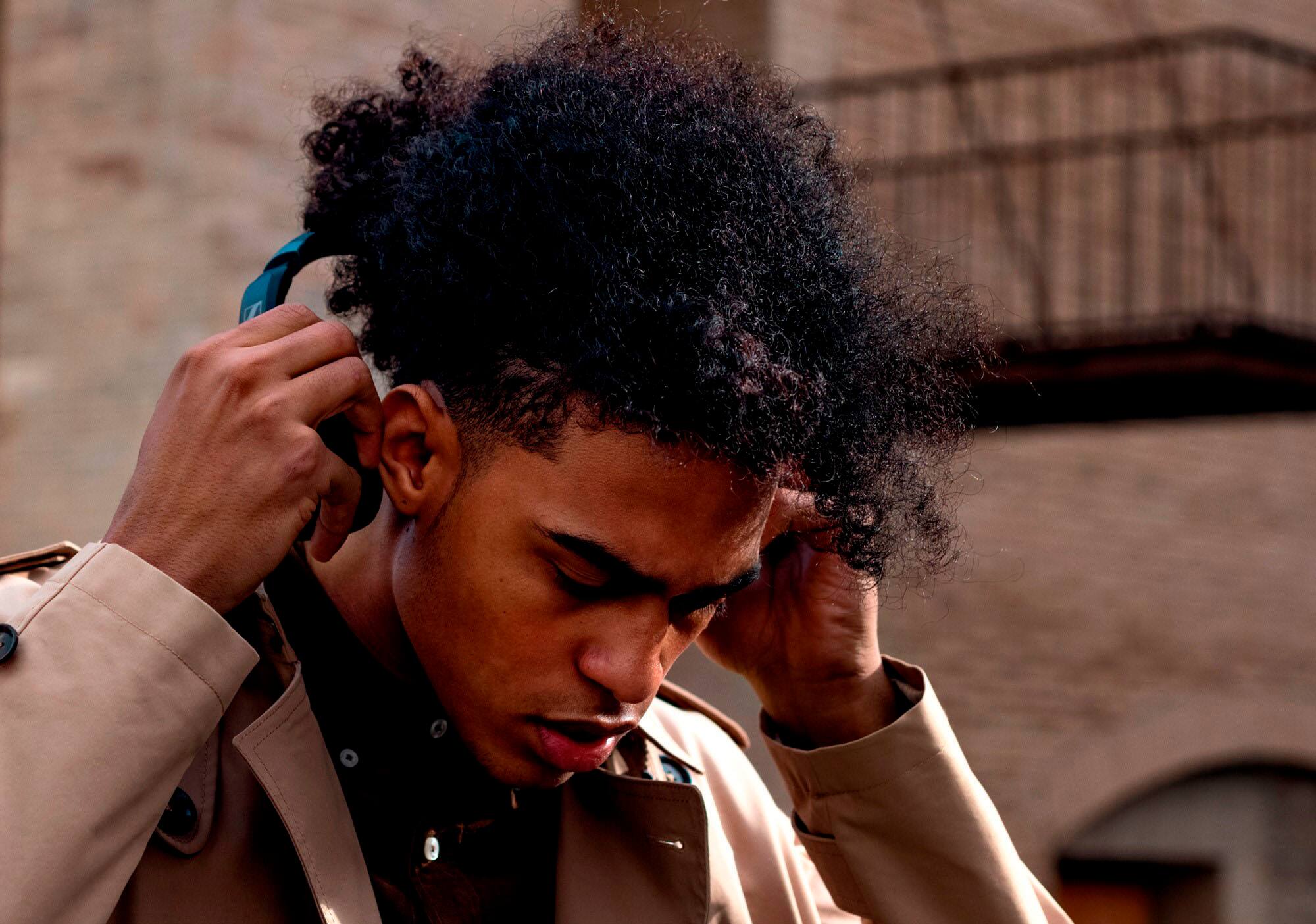 Alt View 20. Sennheiser - HD 450BT Wireless Noise Cancelling Over-the-Ear Headphones - Black.