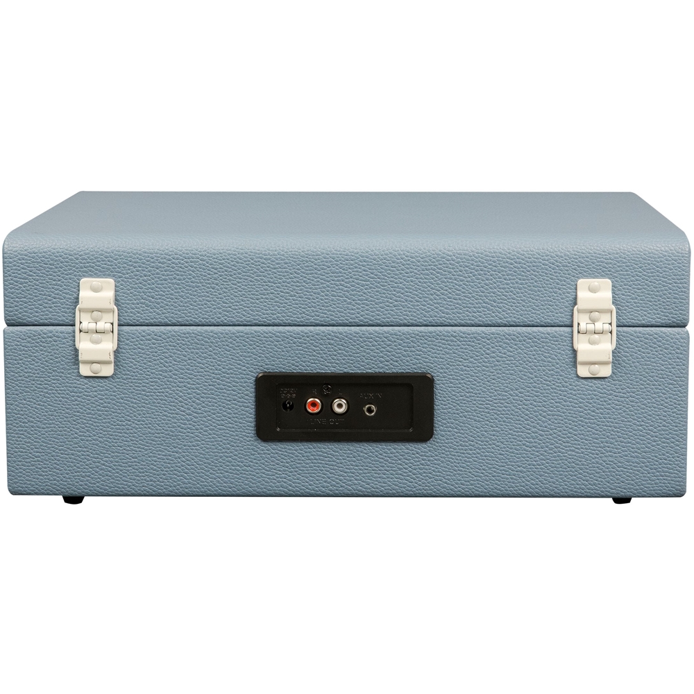 Back View: Crosley - Turntable - Washed Blue