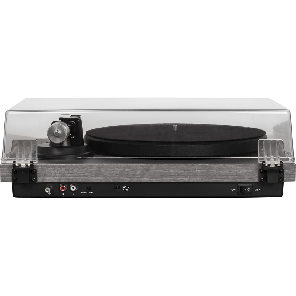 Back View: Crosley - C6A Stereo Turntable - Gray