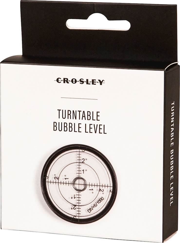 Left View: Crosley - 45 RPM Adapter - Black
