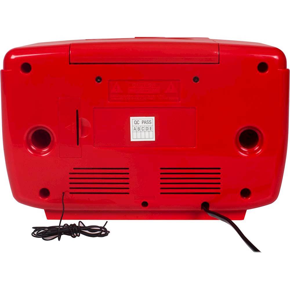 Back View: Crosley - Corsair Radio CD Player - Red