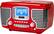 Left. Crosley - Corsair Radio CD Player - Red.
