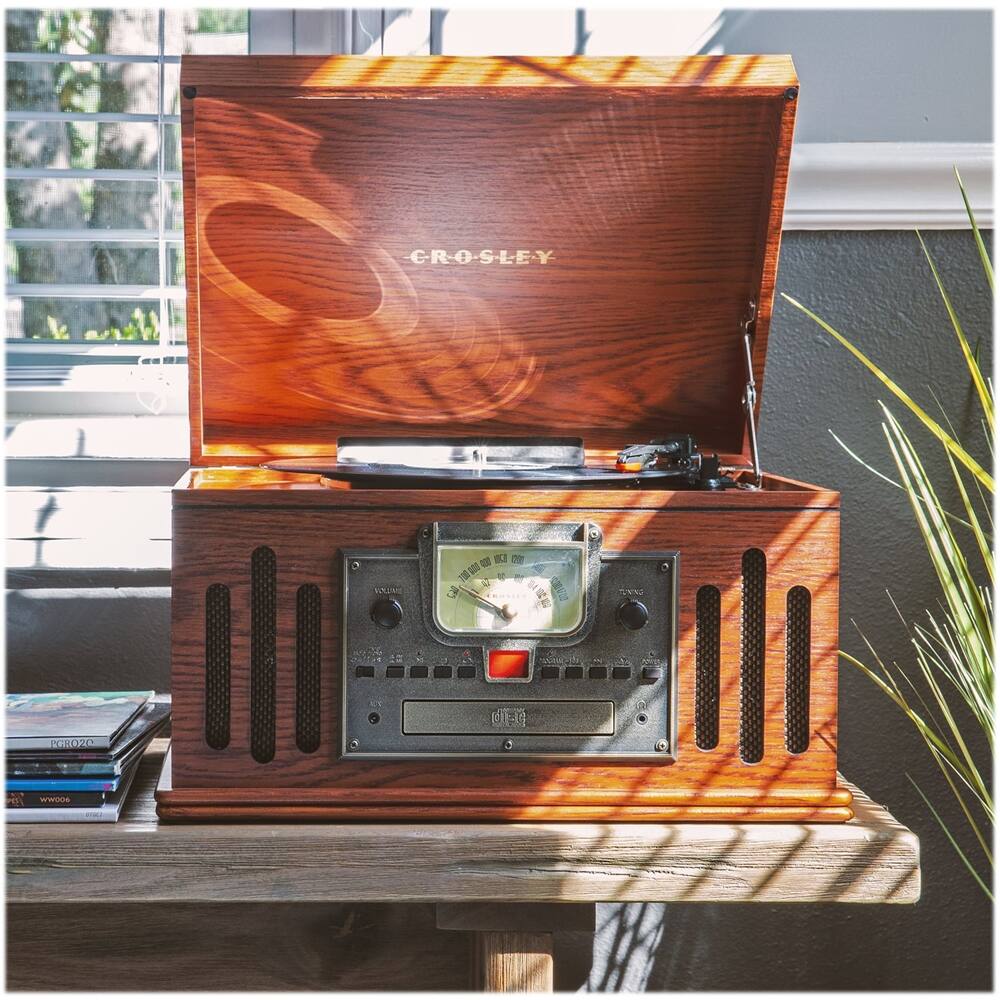 Alt View 16. Crosley - Musician Audio System - Brown.