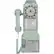 Angle. Crosley - Corded 1950s Classic Pay Phone - Aqua Blue.