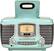 Alt View 11. Crosley - Corsair Radio CD Player - Aqua Blue.