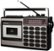 Left Zoom. Crosley - Cassette Player with AM/FM Radio - Silver.