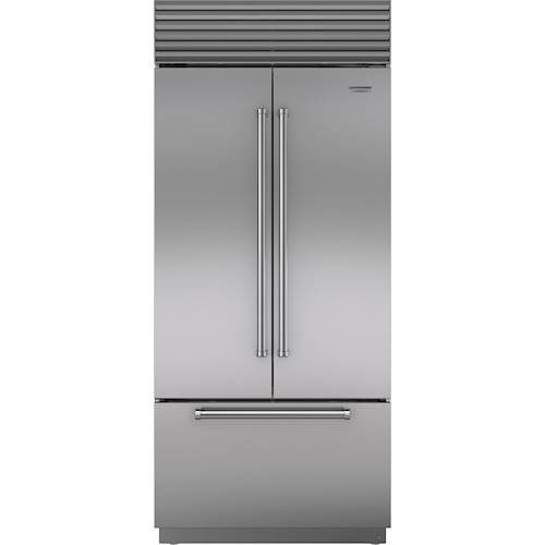 Sub-Zero - Classic 21 Cu. Ft. French Door Built-In Refrigerator - Stainless steel