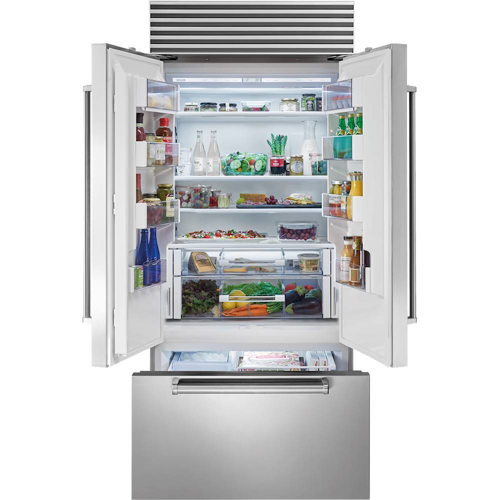 Sub-Zero Classic 21 Cu. Ft. French Door Built-In Refrigerator with ...