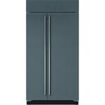 Sub-Zero - Classic 23.7 Cu. Ft. Side-by-Side Built-In Refrigerator with Internal Dispenser - Custom Panel Ready - Front_Standard