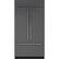 Front. Sub-Zero - Classic 24.2 Cu. Ft. French Door Built-In Refrigerator with Internal Dispenser - Custom Panel Ready.