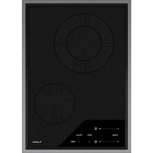 Wolf - Transitional 15" Built-In Electric Cooktop with 2 Burners and Control Lock