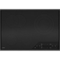 Wolf - Transitional 30" Built-In Electric Cooktop with 4 Burners and Control Lock - Black - Front_Zoom