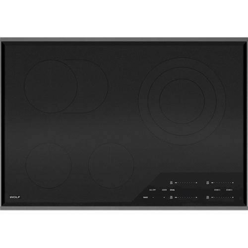 Wolf - Transitional 30" Built-In Electric Cooktop with 4 Burners and Control Lock