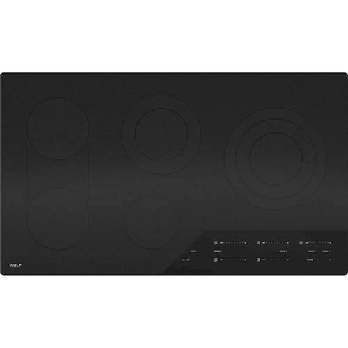 Wolf - Contemporary 36" Built-In Electric Cooktop with 5 Burners and Control Lock