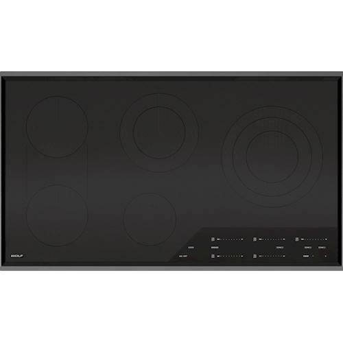 Wolf - Transitional 36" Built-In Electric Cooktop with 5 Burners and Control Lock