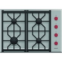 Wolf - Professional 30" Built-In Gas Cooktop with 4 Burners - Stainless steel - Front_Zoom