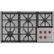 Front Zoom. Wolf - 36" Built-In Gas Cooktop with 5 Burners.