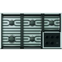 Wolf - Transitional 36" Built-In Gas Cooktop with 5 Burners - Black Stainless Steel - Front_Zoom