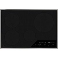Wolf - Transitional 30" Built-In Electric Induction Cooktop with 4 Burners and Control Lock - Black - Front_Zoom