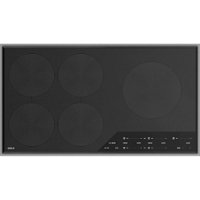 Wolf - Transitional 36" Built-In Electric Induction Cooktop with 5 Burners and Control Lock - Black - Front_Zoom