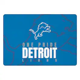 Pegasus - Detroit Lions 60" x 90" Oversized Slogan Fade Ultra Cozy FAN-mily Blanket - Multicolor