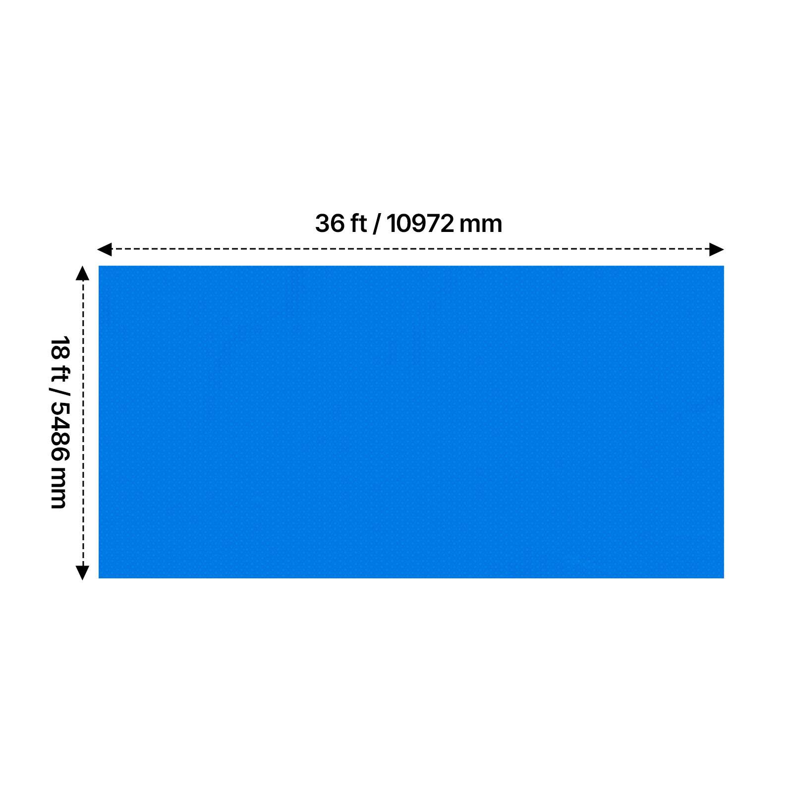 36 ft / 10972 mm  
18 ft / 5486 mm