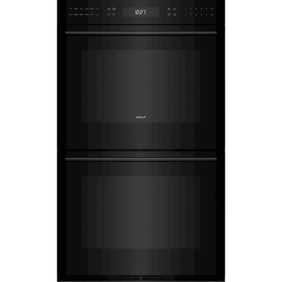 Wolf E Series Contemporary 30 Built In Double Electric Convection Wall Oven Black Glass Do30ce B Th Best - Wolf 30 Inch Electric Double Wall Oven