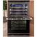 Alt View 13. Wolf - M Series Contemporary 30" Built-In Double Electric Convection Wall Oven - Black Glass.