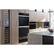 Alt View 15. Wolf - M Series Contemporary 30" Built-In Double Electric Convection Wall Oven - Black Glass.