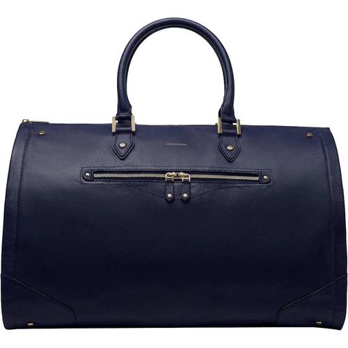 Hook & Albert - Women's Leather Garment Bag - Navy was $639.99 now $439.99 (31.0% off)
