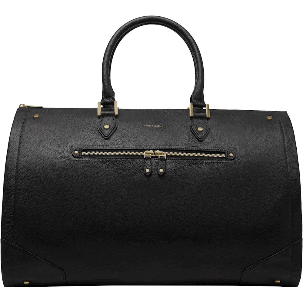 Best Buy: Hook & Albert Women's Leather Garment Bag Black LDGWB-BLK-GLD