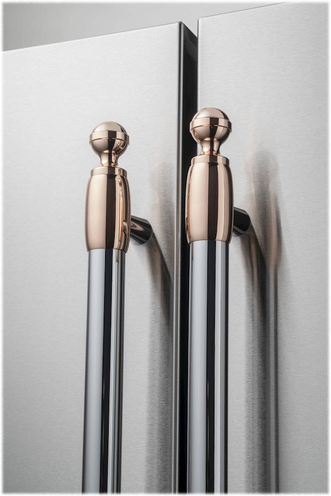 Angle View: Bertazzoni - Collezione Metalli Handle Kit for Select Heritage Series Refrigerators and Dishwashers - Cooper
