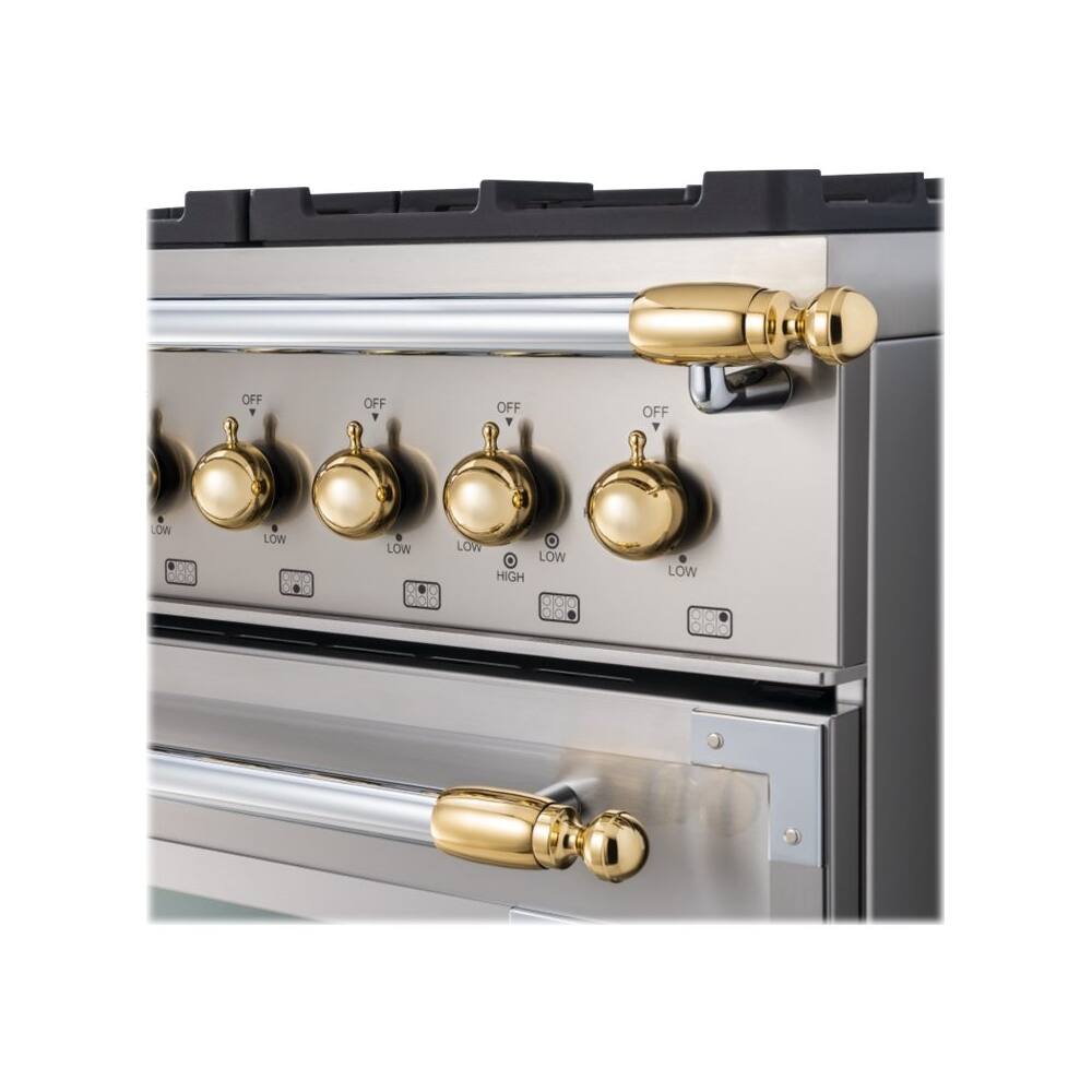 Front. Bertazzoni - Collezione Metalli Accessory Kit for Ranges and Hoods - Gold.