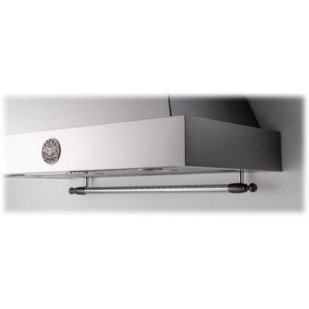 Left View: Unbranded - Wall Hood Chimney Extension Kit - Stainless steel