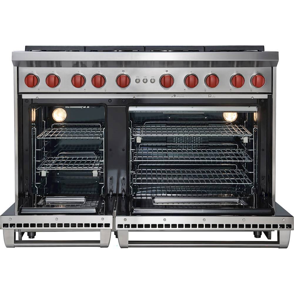 Wolf GR364CLP 36 Inch Pro-Style Gas Range with 5.5 cu. ft. Convection Oven,  4 Dual-Stacked Sealed Burners, Infrared Charbroiler Grill, Infrared  Broiler, Red Control Knobs, Island Trim and Star-K Certified: Liquid Propane