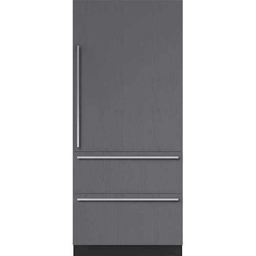 Sub-Zero - Designer 19.7 Cu. Ft. Bottom-Freezer Built-In Refrigerator - Custom Panel Ready