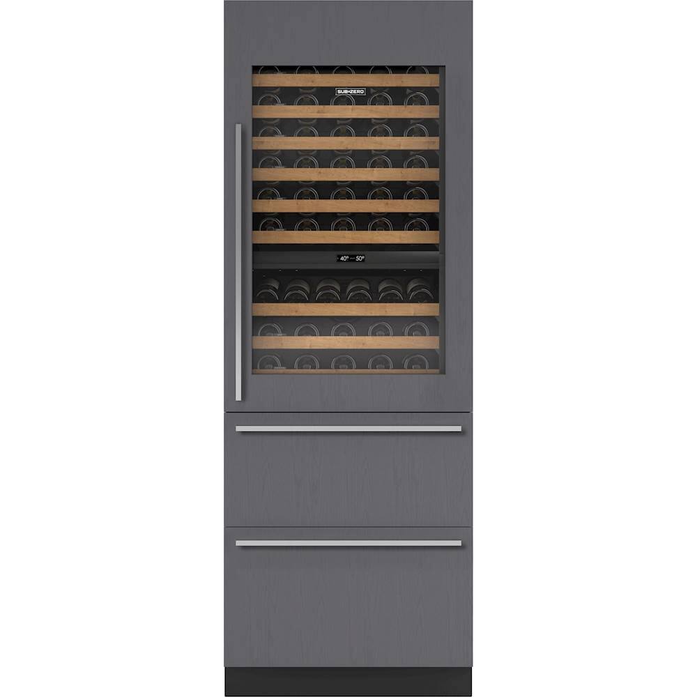 Best Buy SubZero Designer 86Bottle BuiltIn Dual Zone Wine Cooler