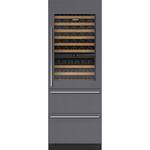 Sub-Zero - Designer 86-Bottle Built-In Dual Zone Wine Cooler with Refrigerator/Freezer Drawers - Custom Panel Ready - Front_Standard